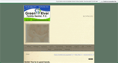 Desktop Screenshot of greenriverfamilydental.com